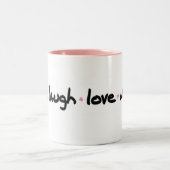 livelovelaughneigh zweifarbige tasse (Mittel)