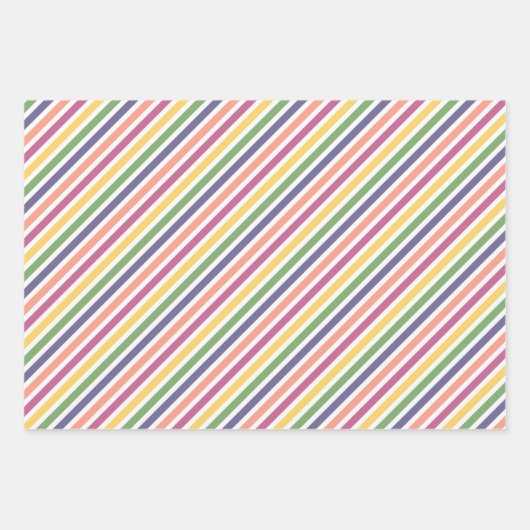 Lively Pink, Yellow, Green, Blue, Orange Combo Geschenkpapier Set (Vorderseite)