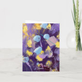 Lively purple, blue, and yellow abstract art (Rückseite)