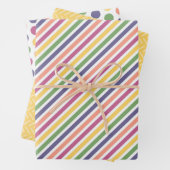 Lively Yellow, Green, Yellow, Orange, Blue Combo Geschenkpapier Set (Beispiel)