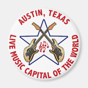 Livemusik-Hauptstadt Austins, Texas der Welt Magnet