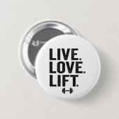 Livemusik Liebe Hübsche Fitness Liftgymnastik Button (Vorne & Hinten)