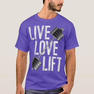 Livemusik Liebe Lift Free Weight Powerlift Barbell T-Shirt