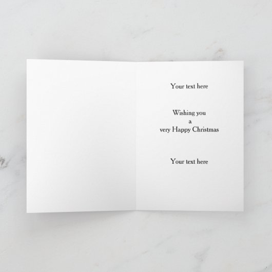 Liver and white Springer Spaniel Christmas card Karte (Innenseite)