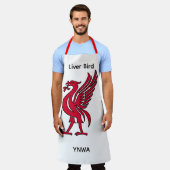 Liver Bird YNWA Personalisiert Schürze (Getragen)