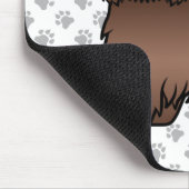 Liver Brown Shih Tzu Niedlicher Cartoon Dog Illust Mousepad (Ecke)