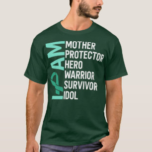 Liver Cancer Awareness I Am Mother Hero Warrior Su T-Shirt