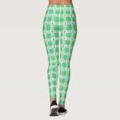 Liver Cancer Awareness Plaid Green Ribbon Leggings (Rückseite)