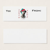 Liver Dalmatiner Paws Gift Tags (Vorne & Hinten)