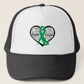 Liver Disease Heart Ribbon Truckerkappe