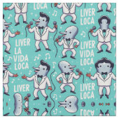 Liver La Vida Loca Stoff (Nahaufnahme)