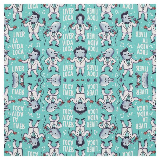 Liver La Vida Loca Stoff (Muster)