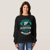 Liver Transplant Survivor Life Organ Organ Warrior Sweatshirt (Vorne ganz)