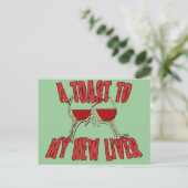 Liver Transplantation erhalten gut Geschenke Postkarte (Stehend Vorderseite)