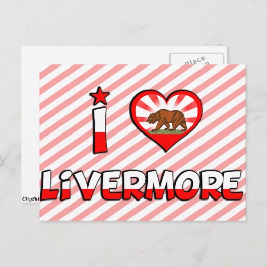 Livermore, CA Postkarte (Vorne/Hinten)
