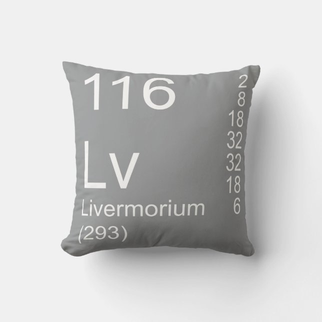 Livermorium Kissen (Vorderseite)