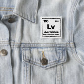 Livermorium (Lv) - Periodensystem der Elemente Button (Beispiel)