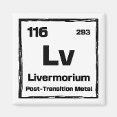 Livermorium (Lv) - Periodic Table of The Elements Magnet (Vorne)