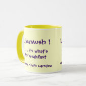 Livermush! Es ist, was für Frühstücks-Tasse ist Tasse (Vorderseite Links)