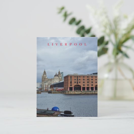 Liverpool Albert Dock Ansichtskarte Postkarte (Stehend Vorderseite)