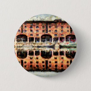 Liverpool Albert Dock Van Gogh Button