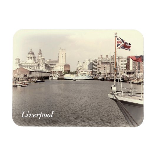 Liverpool an den Docks Magnet (Horizontal)