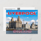 Liverpool, Besuch in England Postkarte (Vorne/Hinten)