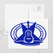 Liverpool blau postkarte (Vorne/Hinten)