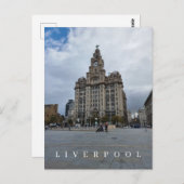 Liverpool Blick auf das Gebäude Postkarte (Vorne/Hinten)