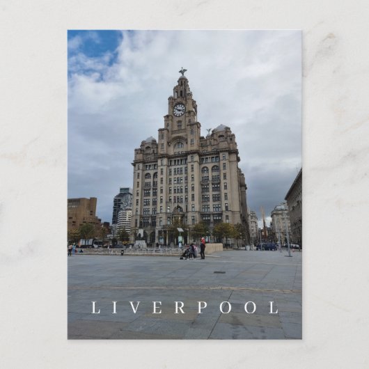 Liverpool Blick auf das Gebäude Postkarte (Vorderseite)