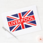 Liverpool: Britische Flagge Rechteckiger Aufkleber (Umschlag)