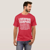 Liverpool Champions. T-Shirt (Vorne ganz)