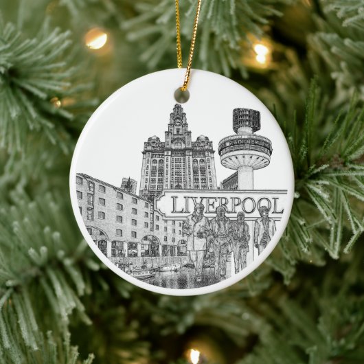 Liverpool Christmas Bauble Keramik Ornament (Baum)