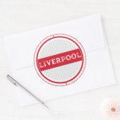 Liverpool City Pride Emblem – English Identity Runder Aufkleber (Umschlag)