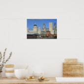 Liverpool city skyline, England, Großbritannien Poster (Küche)
