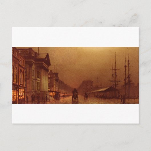 Liverpool Customs House von John Atkinson Grimshaw Postkarte (Vorderseite)
