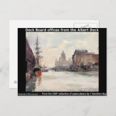 Liverpool Dock Vorstand von der Albert Dock. Postkarte (Vorne/Hinten)