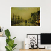 Liverpool Docks Zollhaus und Salthouse Docks, Poster (Heimbüro)