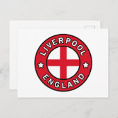 Liverpool England Postkarte (Vorne/Hinten)