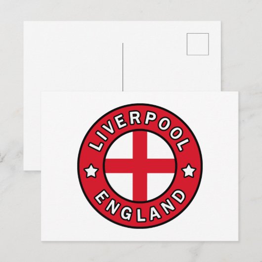 Liverpool England Postkarte (Vorne/Hinten)