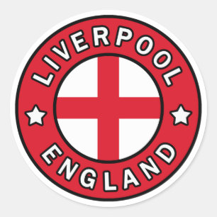 Liverpool England Runder Aufkleber