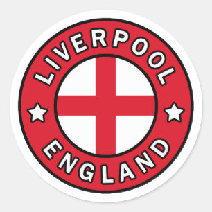 Liverpool England Runder Aufkleber