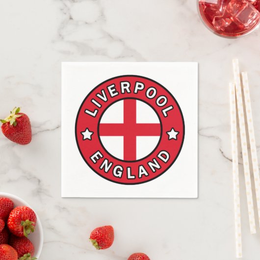 Liverpool England Serviette (Beispiel)