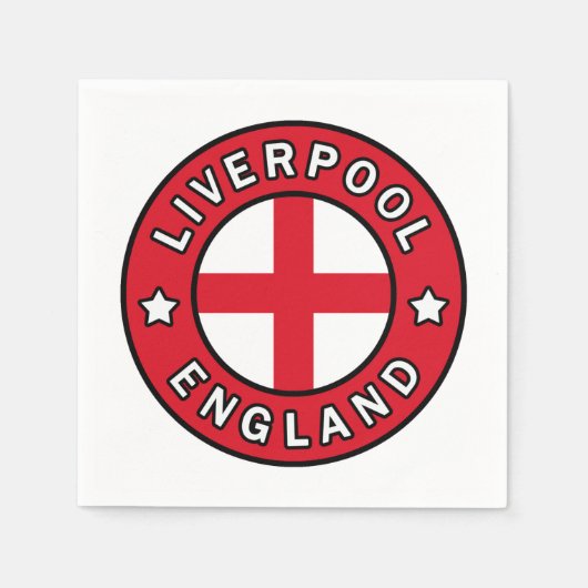 Liverpool England Serviette (Vorderseite)