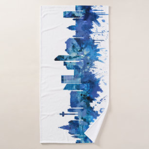 Liverpool England Skyline Badehandtuch