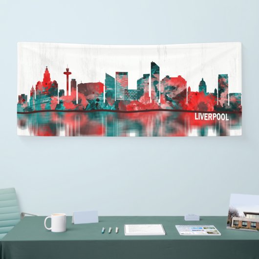 Liverpool England Skyline Banner (Messe)