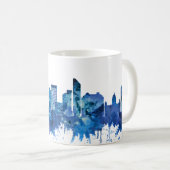 Liverpool England Skyline Blue Kaffeetasse (VorderseiteRechts)