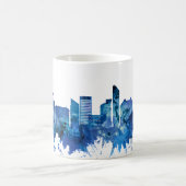 Liverpool England Skyline Blue Kaffeetasse (Mittel)