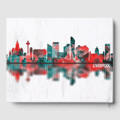 Liverpool England Skyline Gästebuch (Rückseite)