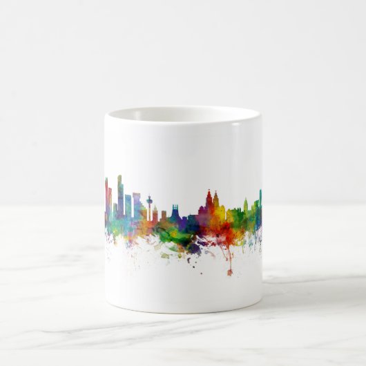 Liverpool England Skyline Kaffeetasse (Mittel)